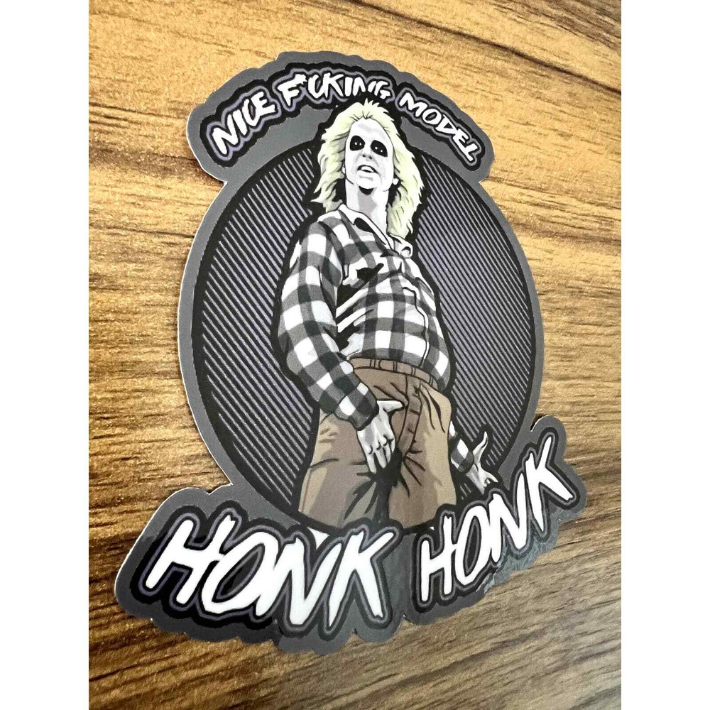 Beetlejuice | Honk | Ghosts | Tim Burton | Vinyl Sticker | Laptop Sticker | 4"