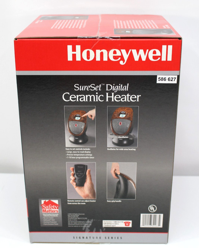 NOS Honeywell SureSet Digital Ceramic Heater Signature Series Remote Control Y2K gallery