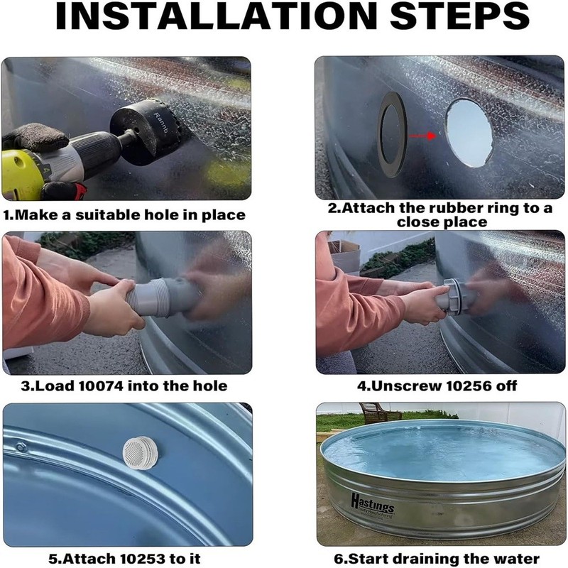 Pool Threaded Filter Connector Kit Swimming Pool Replacement Accessories Set gallery