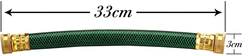 WADEO Rain Barrel Connector Kit Linking Kit with Two 12 Inch Hoses & 4 Fittings gallery