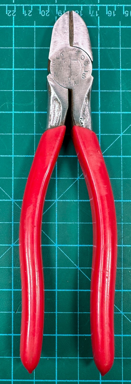 VTG Klein Tools Diagonal Cutting Pliers 7 In Steel 220-7 USA Wire High Leverage gallery