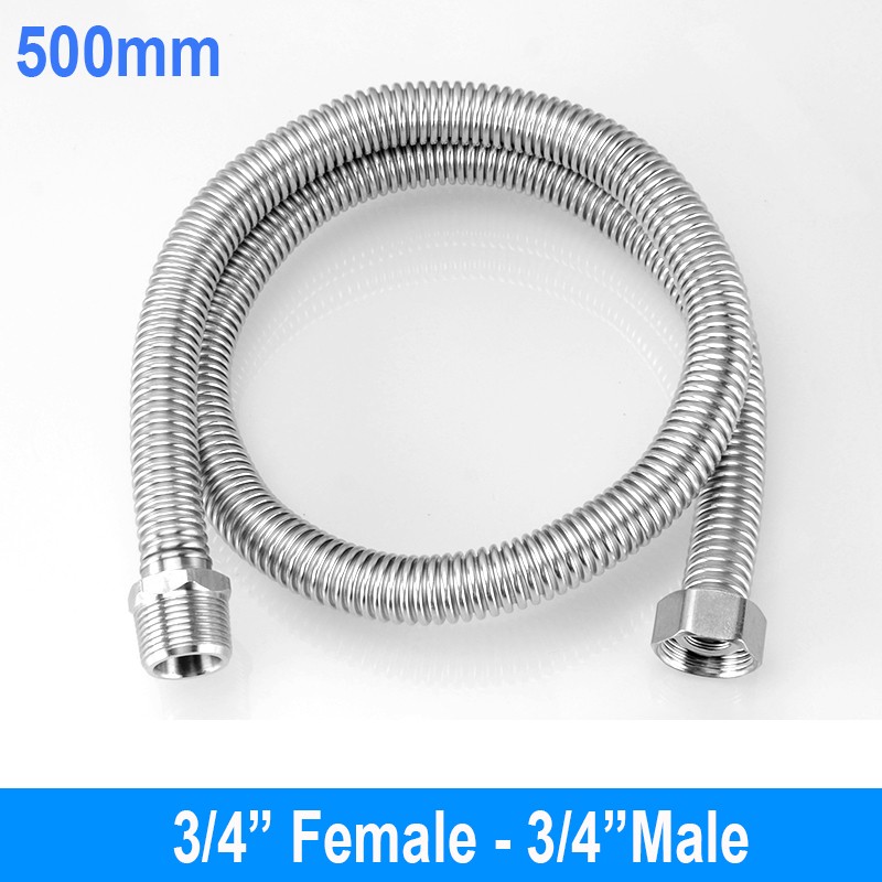 Smooth Shower Hose 10cm~100cm Stainless Steel Flexible Replacement Bathroom Pipe gallery