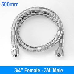 Smooth Shower Hose 10cm~100cm Stainless Steel Flexible Replacement Bathroom Pipe