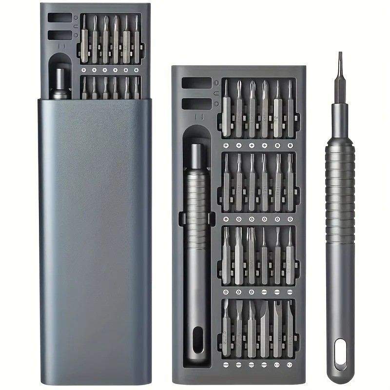 25 in 1 mini screwdriver set, flat head and cross shaped small screwdrivers, sui gallery