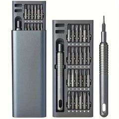 25 in 1 mini screwdriver set, flat head and cross shaped small screwdrivers, sui