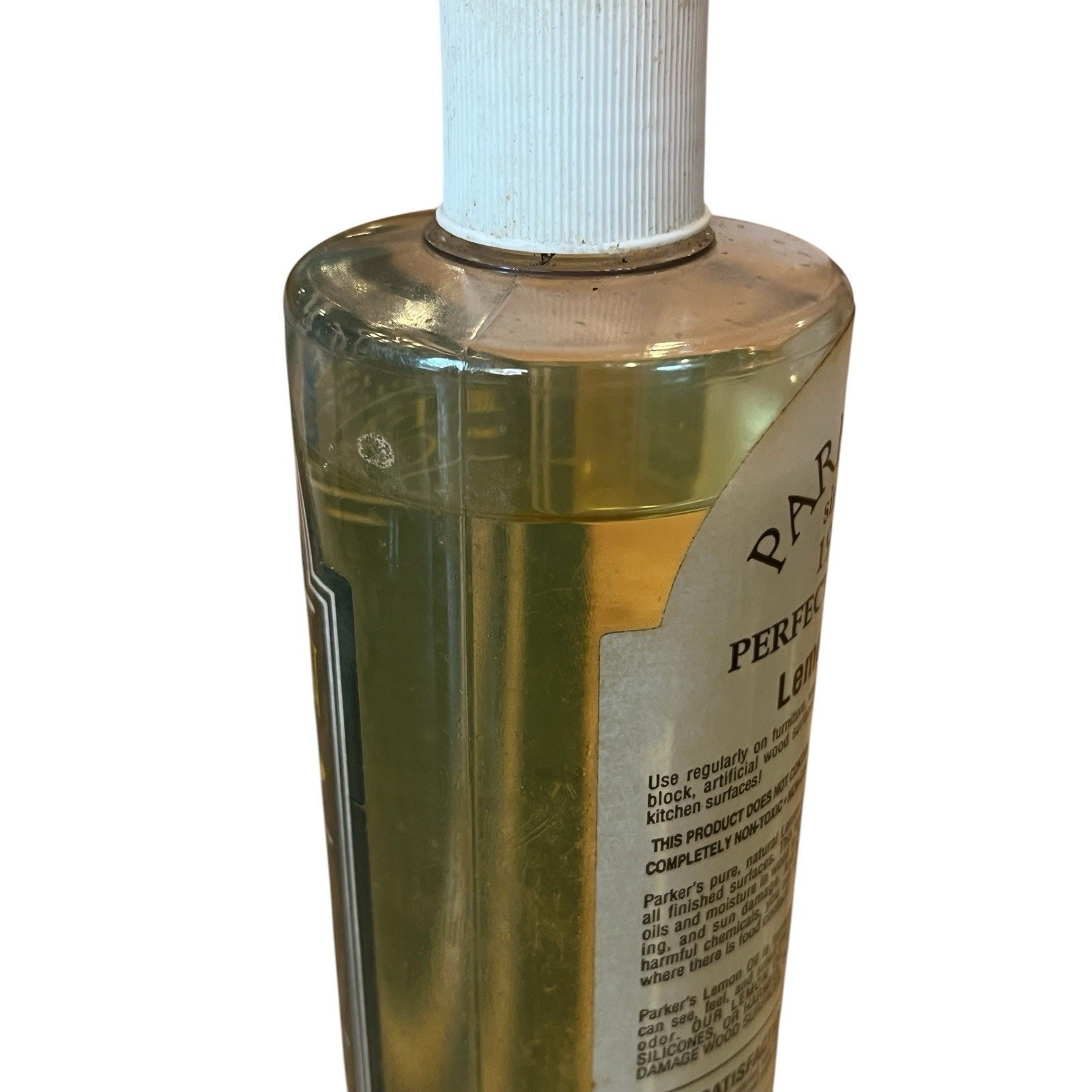 Vintage PARKER’S Perfect Polish LEMON OIL 16 Oz 90% Full 1989 USA gallery