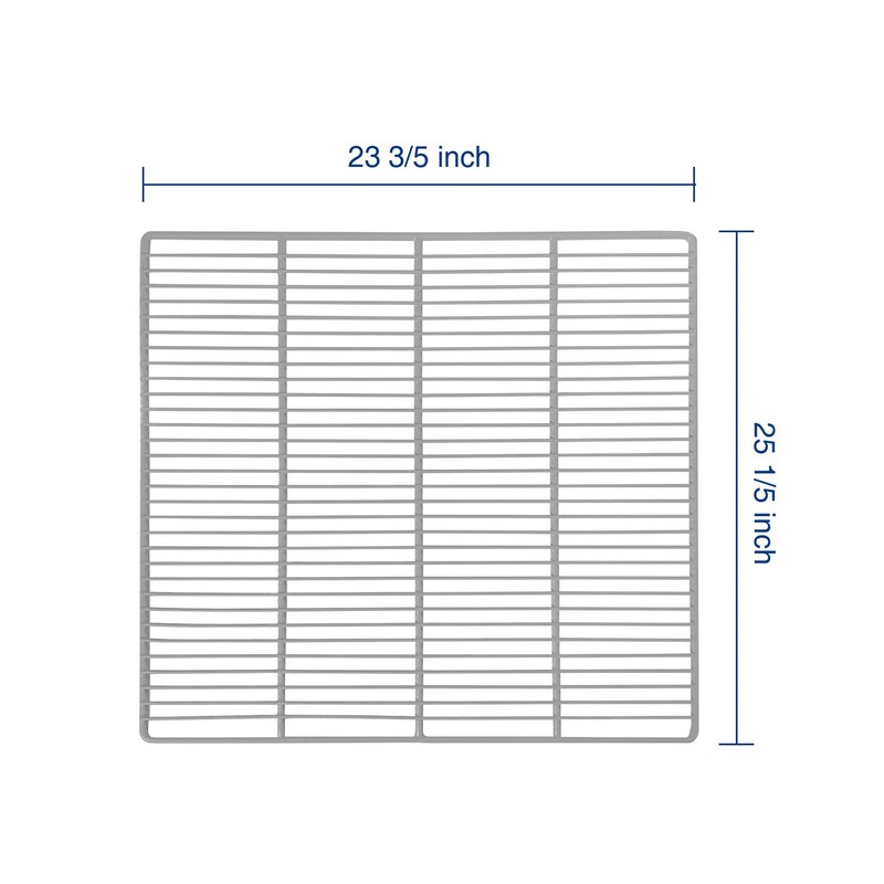 Replacement type 3-piece shelf for commercial refrigerator gallery