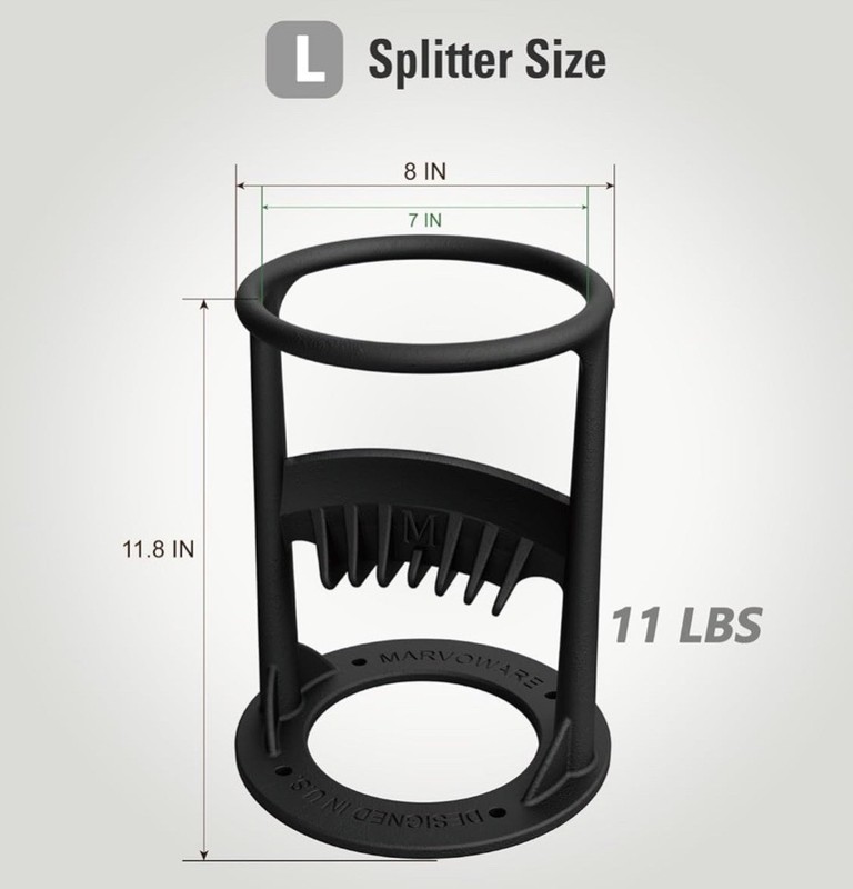 Heavy-Duty Portable Log Splitter – Large Size (11 lbs) Manual, Camping, Home gallery
