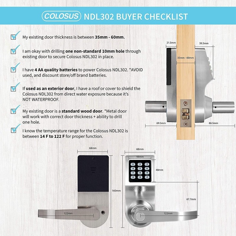 Electronic Trusted Digital Keyless Door Lock, Keypad – Smartcode Security, Gr... gallery