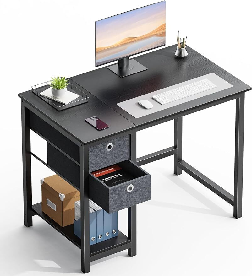 40-55 Inch Home Office Computer Desk with Drawer Writing Desk Work Desk PC Table gallery