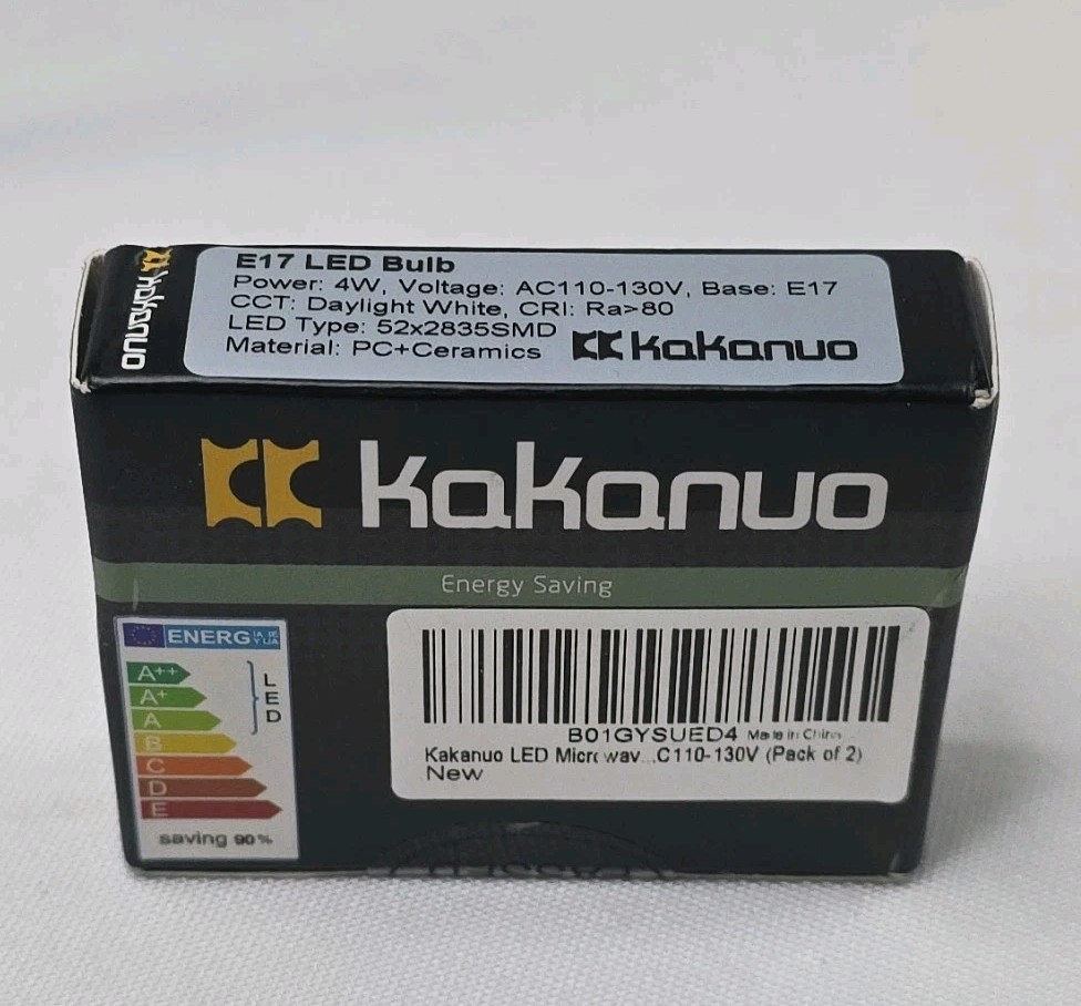Kakanuo LED Microwave Oven Bulbs 2-Pack | 110V-130V gallery