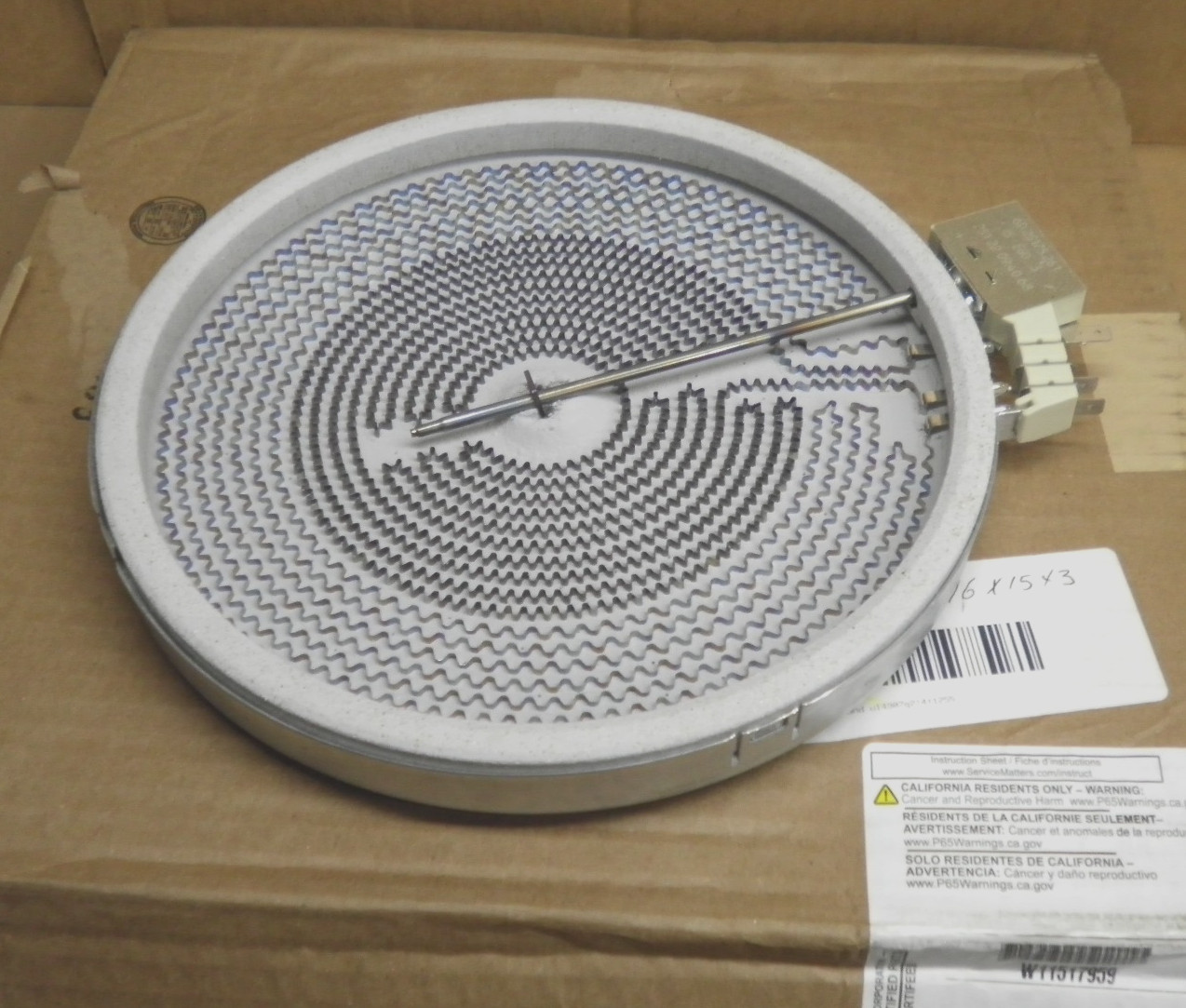 Whirlpool Maytag Range Radiant Surface Element W11517959 gallery