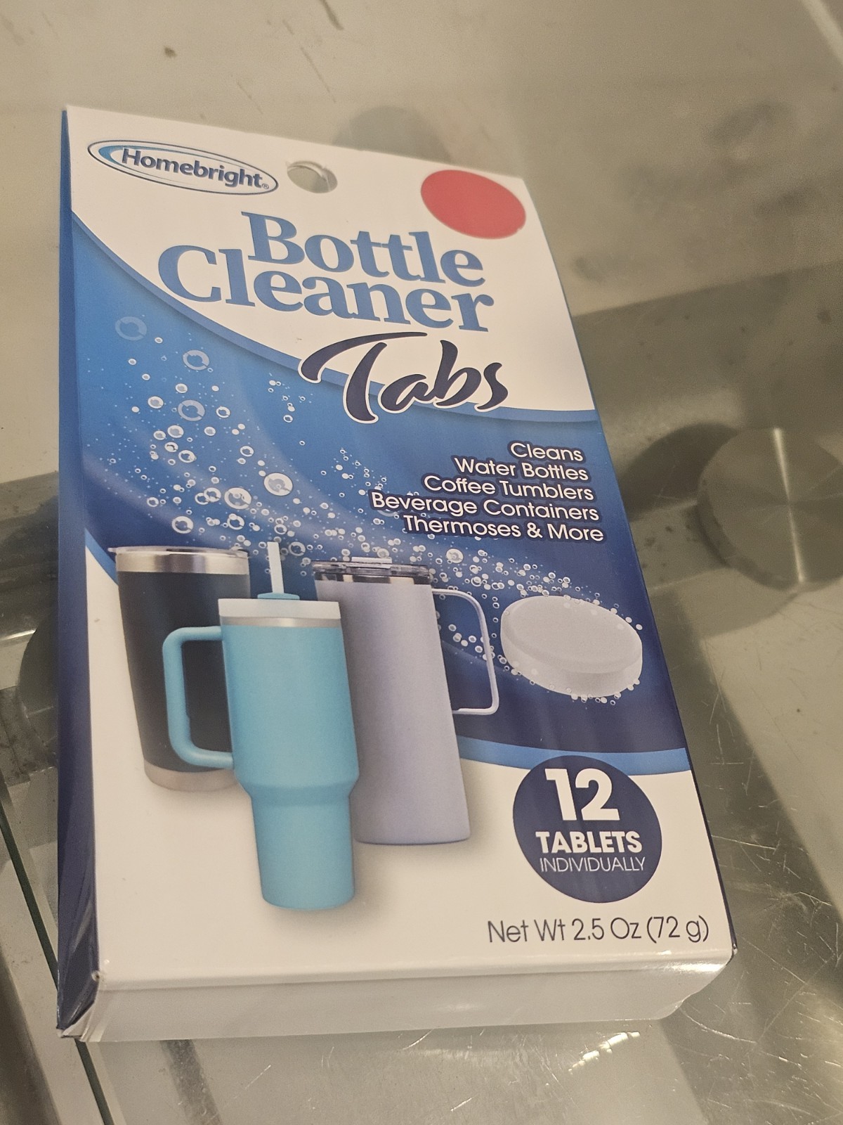 Bottle Cleaner Tablets 1pk 12pcs Cleans Water Bottles,Coffee/ Metal Tumblers-NEW gallery