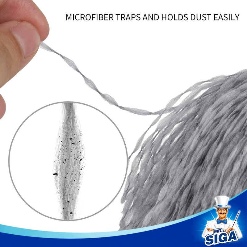Microfiber Delicate Duster, Comfortable Non Slip Handle, Detachable Washable Dus gallery