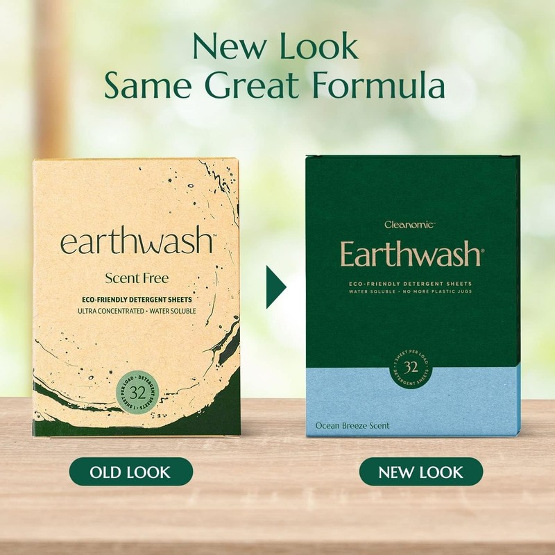 earthwash Laundry Sheets, Ocean Breeze (32 Loads), The Perfect Hypoallergenic Pl gallery