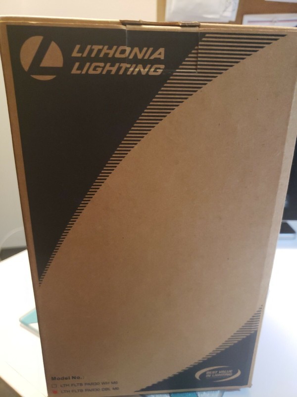 Lithonia Lighting Black Front Loading Flat Back Commercial Track Head PAR30 DBL gallery