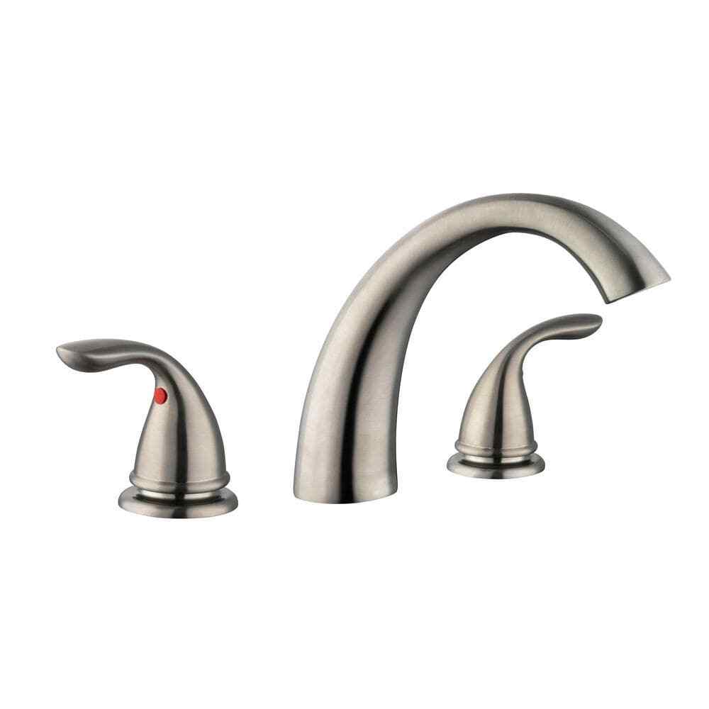 Glacier Bay Builders 2-Handle Deck-Mount Roman Tub Faucet in Brushed Nickel gallery