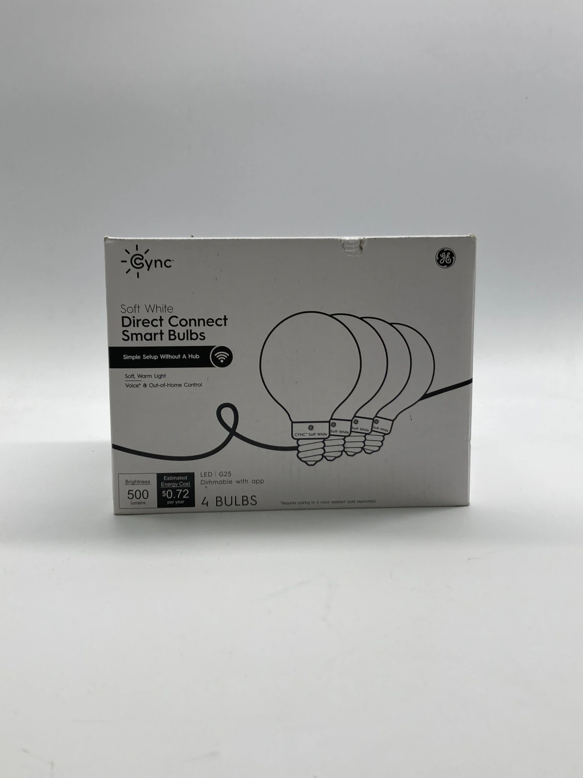 Cync by GE G25 Soft White Direct Connect Smart LED 500 lm 4-Pack MR gallery