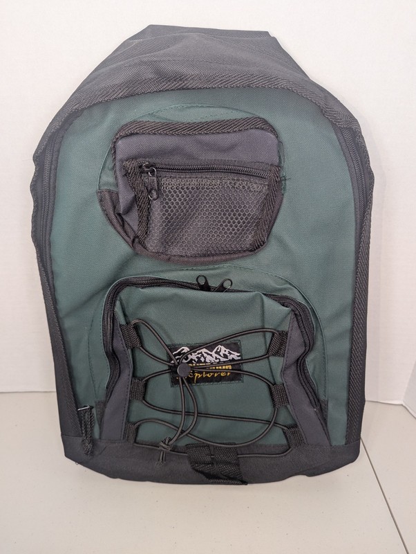 Outdoor Explorer Green & Black 18″ x 13″ Backpack