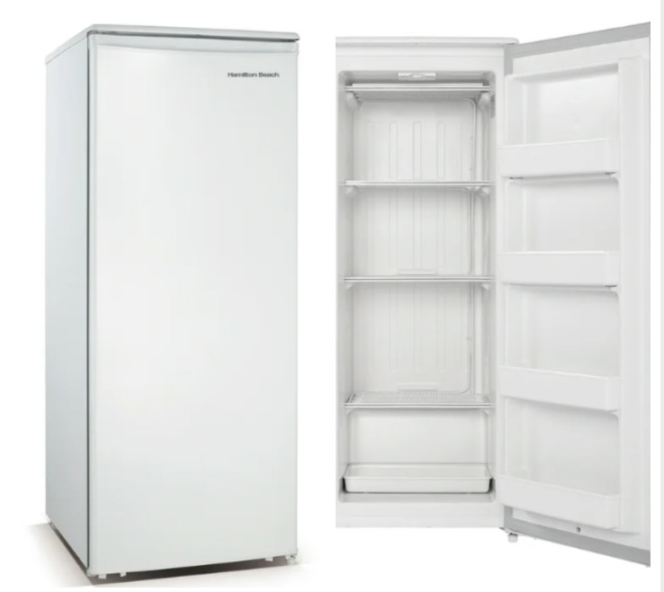 10.1 Cu. Ft. Hamilton Beach Upright Freezer Adjustable Thermostat Garage Ready gallery