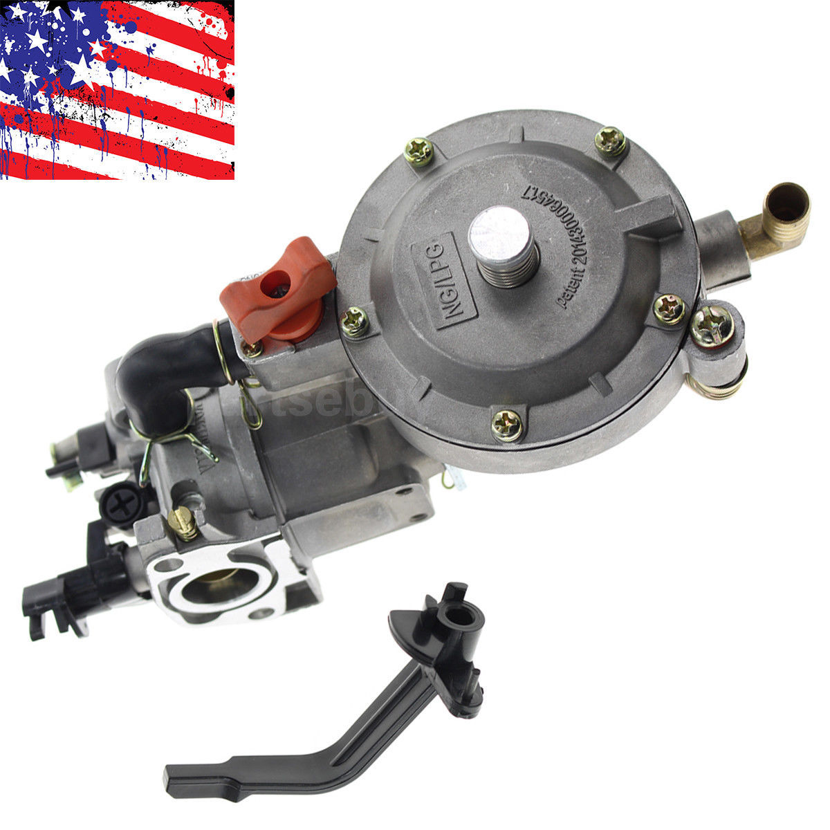Dual Fuel LPG Conversion Carburetor for Generator GX200 160F 168F 170F GX160 New gallery