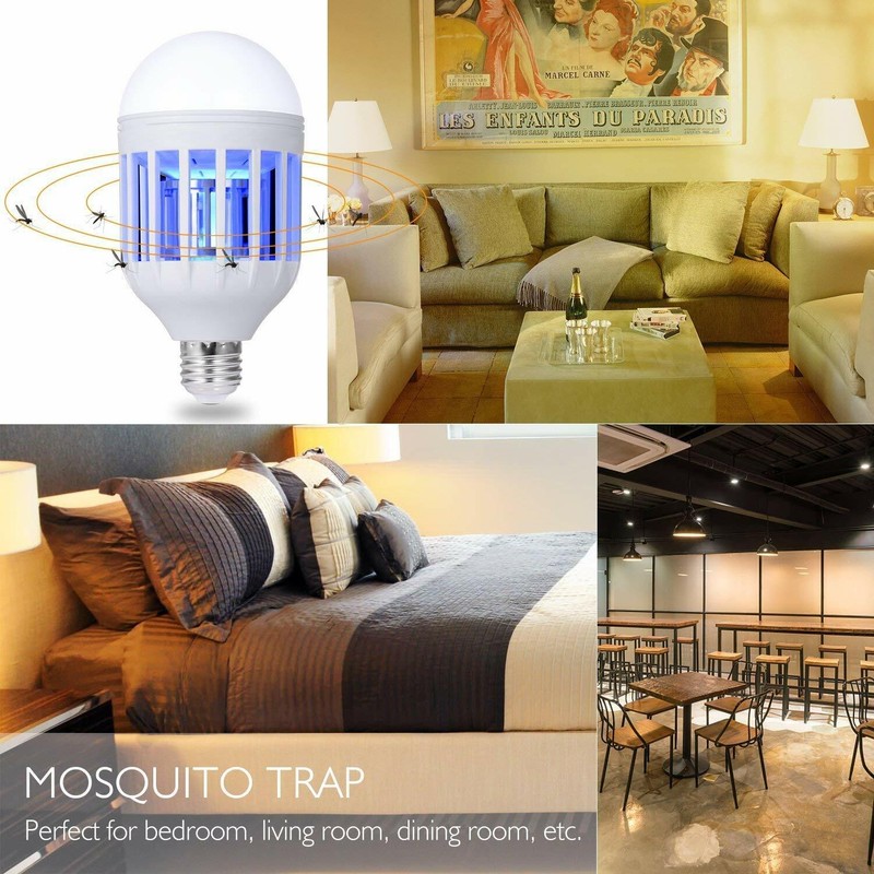 4 Pcs Bug Zapper Light Bulb Mosquito Insect Killer Lamp Indoor Outdoor Fly Trap gallery