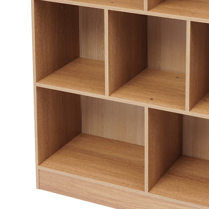 Density Board Bookcase, Bookcase with 7 Compartments, Floor-standing Bookcase gallery