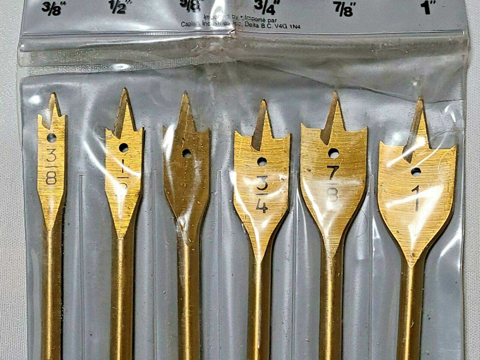 TASK Tools Titanium 6 Piece Wood Boring Set T22357 Like New gallery