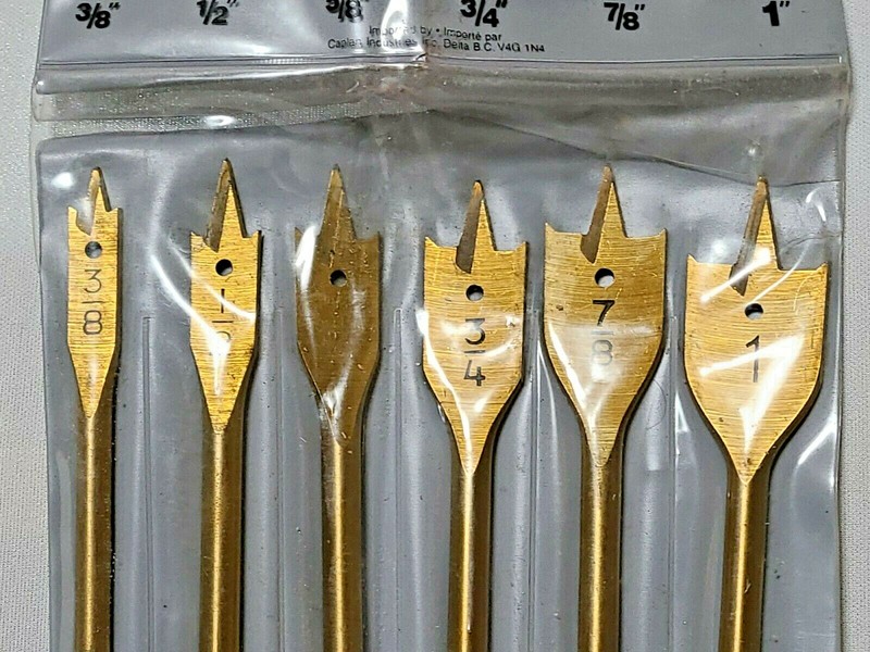 TASK Tools Titanium 6 Piece Wood Boring Set T22357 Like New gallery