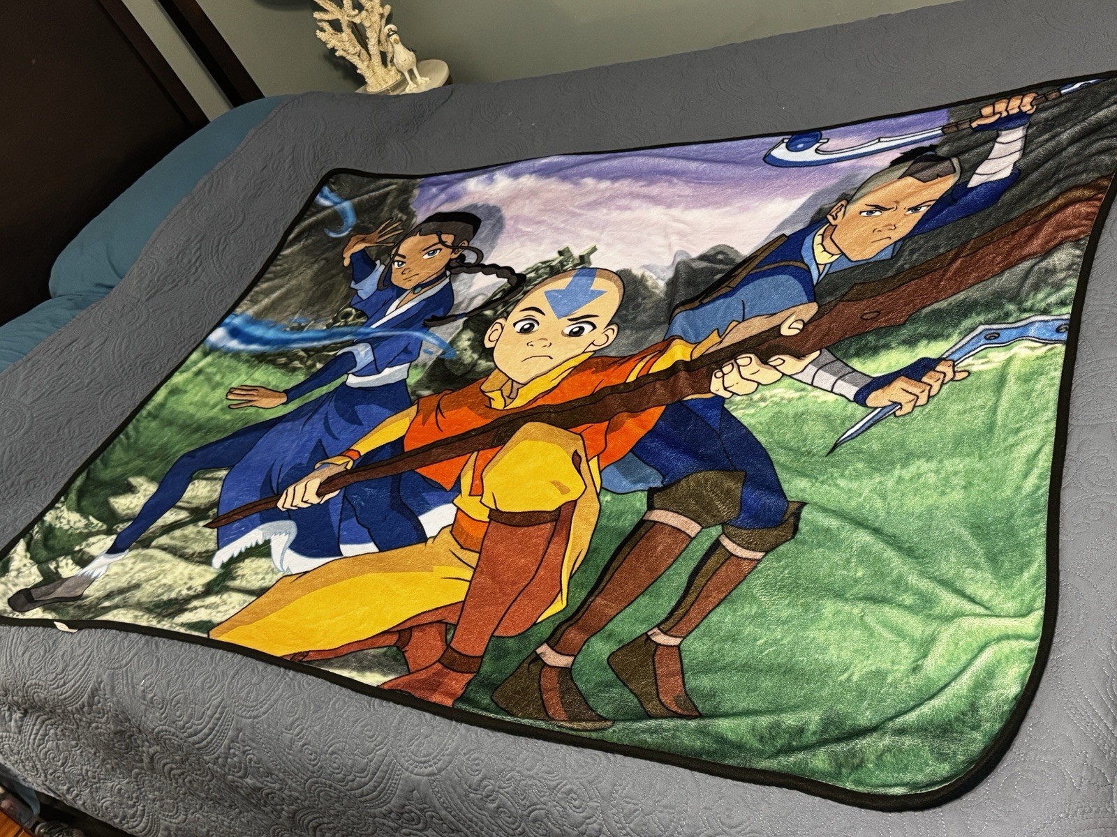 Aang Avatar: The Last Airbender Cartoon Throw Blanket Multicolor 40 x 60 in gallery