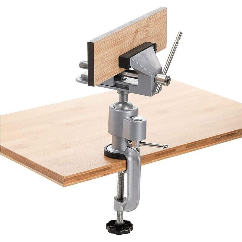 Universal Table Bench Vise 3 Inch Work Bench Clamp Swivel Rotating Hobby Crafts gallery
