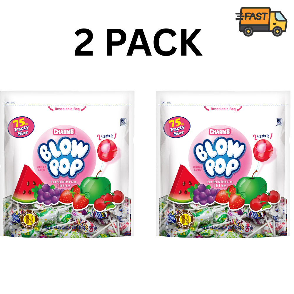 Charms Blow Pops Assorted Candy Lollipops 41.25 oz Pack of 2 Bulk Party Suckers gallery