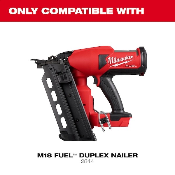 Milwaukee Tool Mdp16d-2000 Duplex Nails, 3 5/8 In L, 10 Ga, Plain, Flat Head, gallery