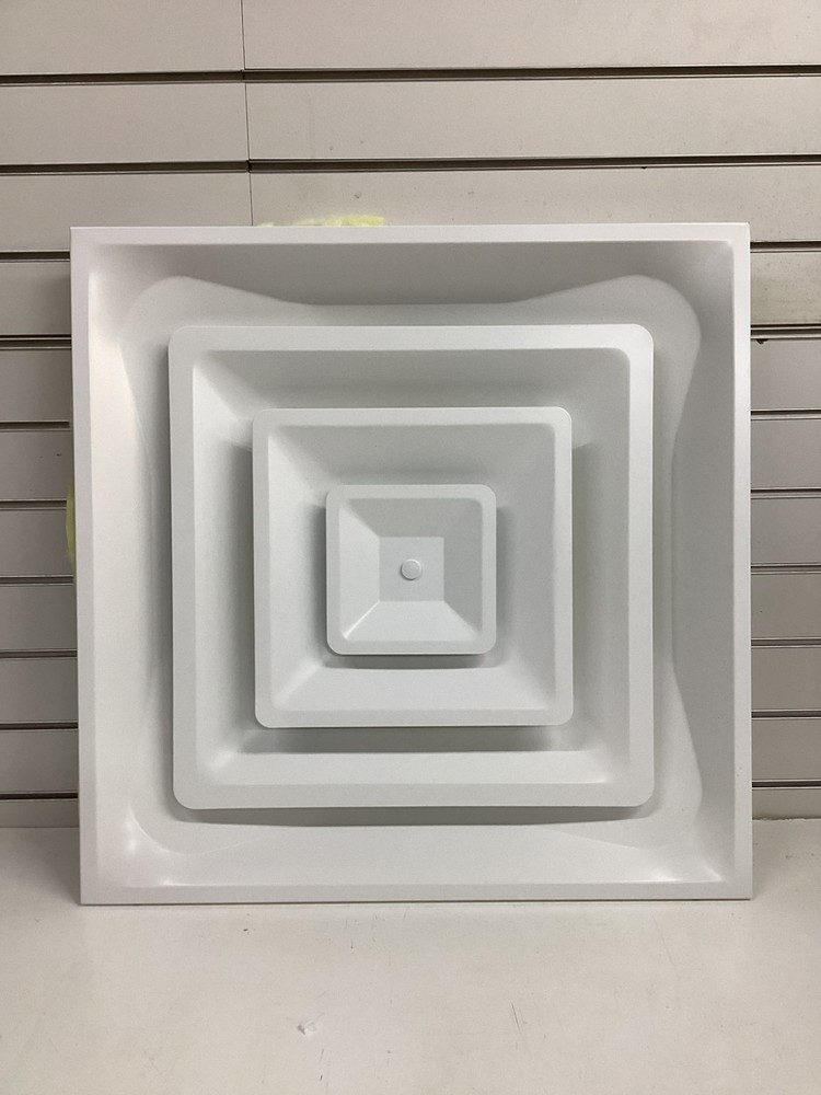 Diffuser 4JRL3 Ceiling/Wall, 23 3/4 in H, 23 3/4 in W, Surface Mount