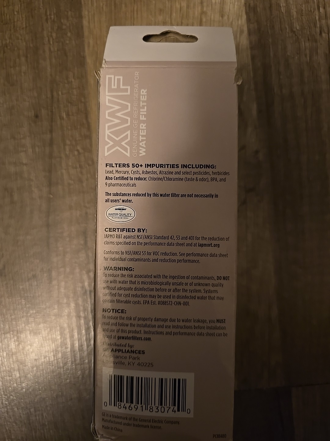 Genuine GE XWF Refrigerator Filter new & sealed gallery