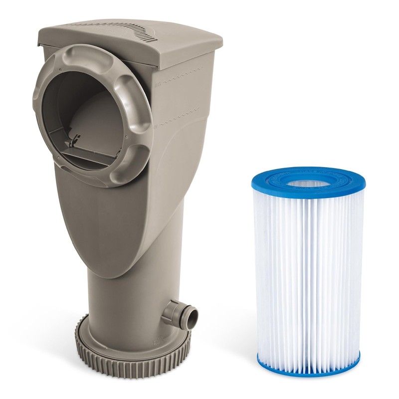 2-in-1 Filter Pump & Skimmer System for Above Ground Pools - 1,500 GPH, Easy Cle gallery
