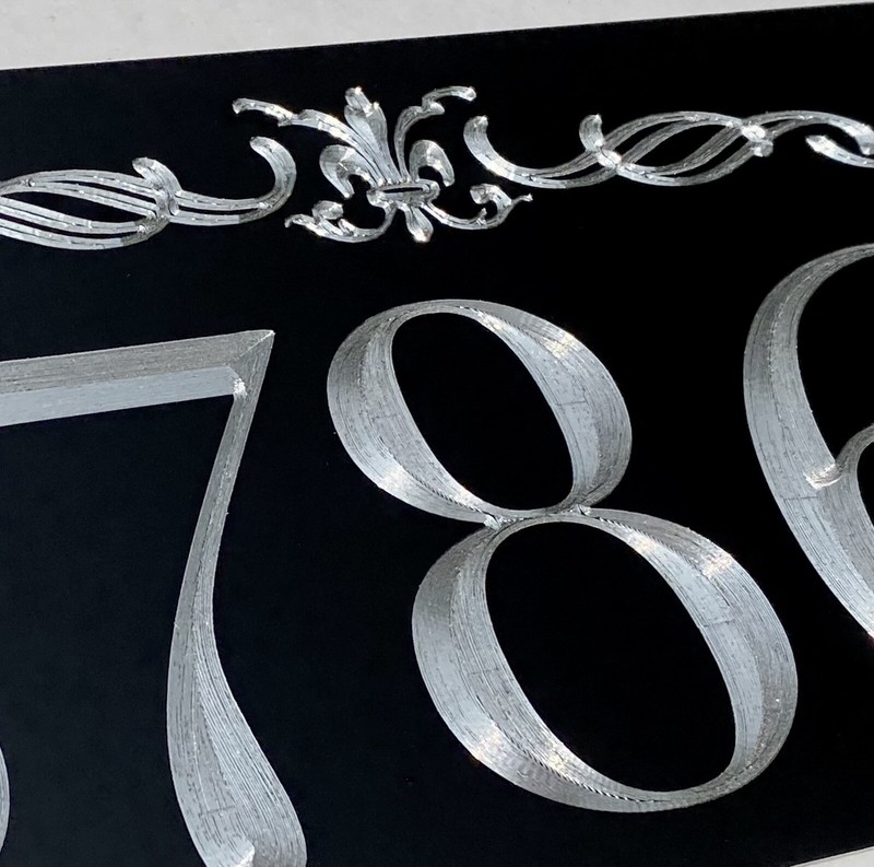 Engraved Personalized Custom House Home Number Street Address Metal 6x12 Sign gallery