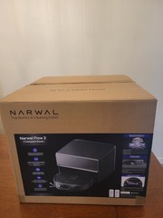 Narwal Flow 2 Robotic Vacuum & Mop Cleaner, Gray, Power Cord, Guide