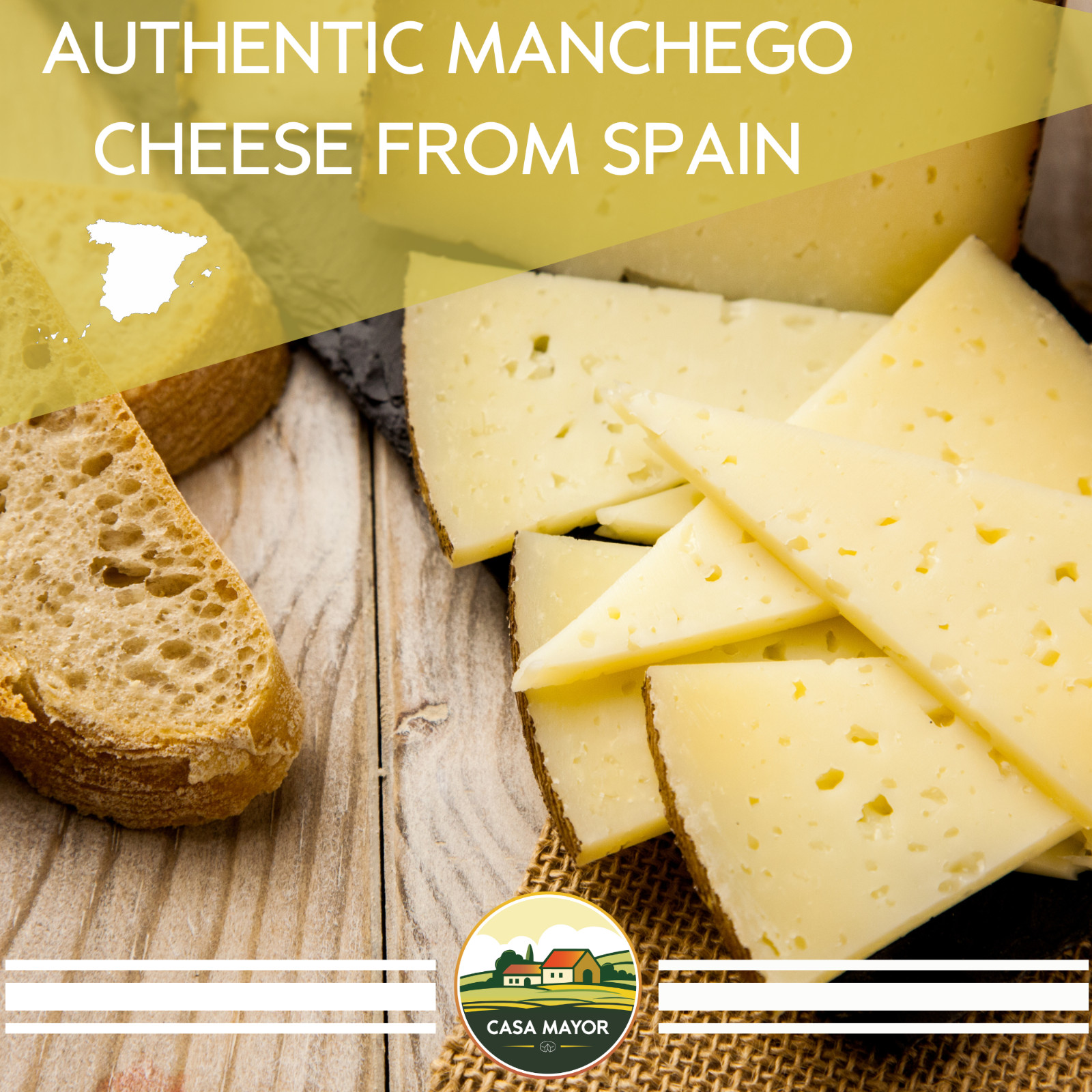 Manchego Cheese Wheel D.O.P – Approx. 2 lbs gallery