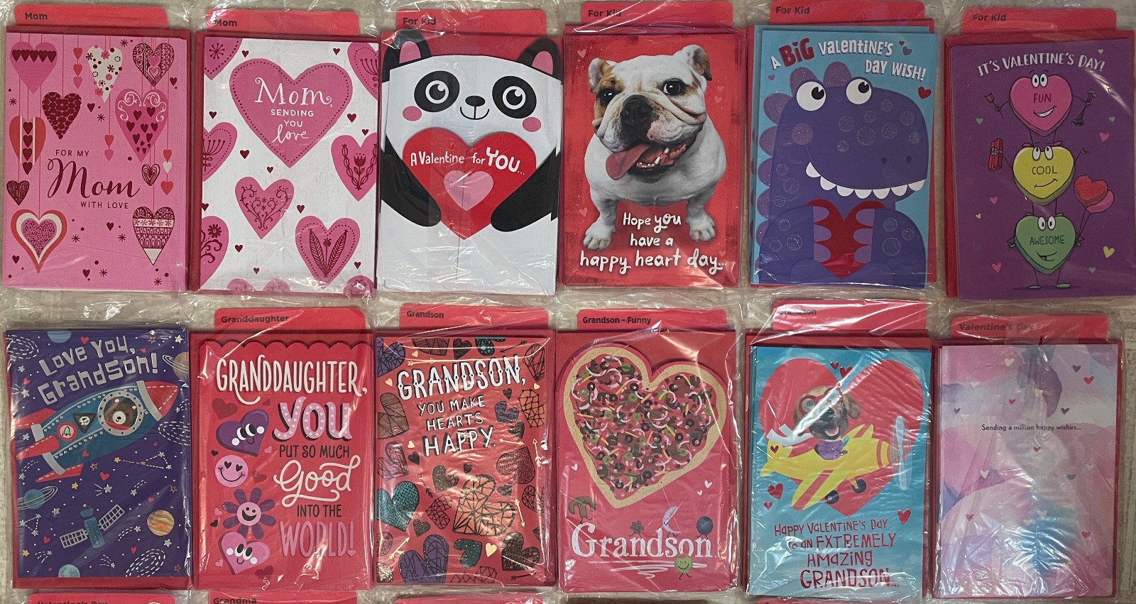 216 Hallmark Essentials Valenetine's Day Greeting Cards In Original Pouches #2 gallery