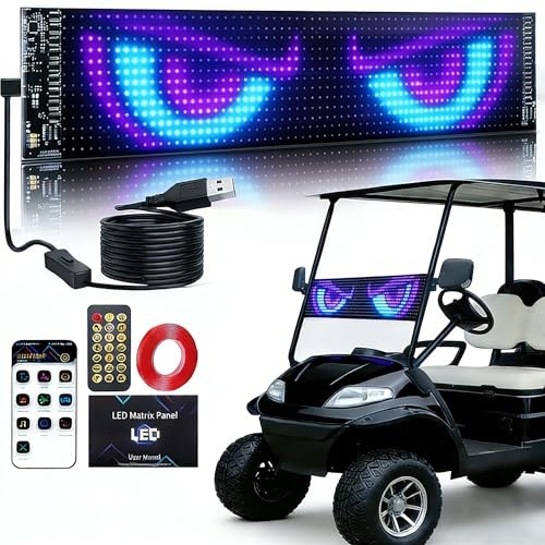 Golf Cart Devil Eyes Light, 23x5in Programmable Flexible LED 23.4x4.7 Inch gallery