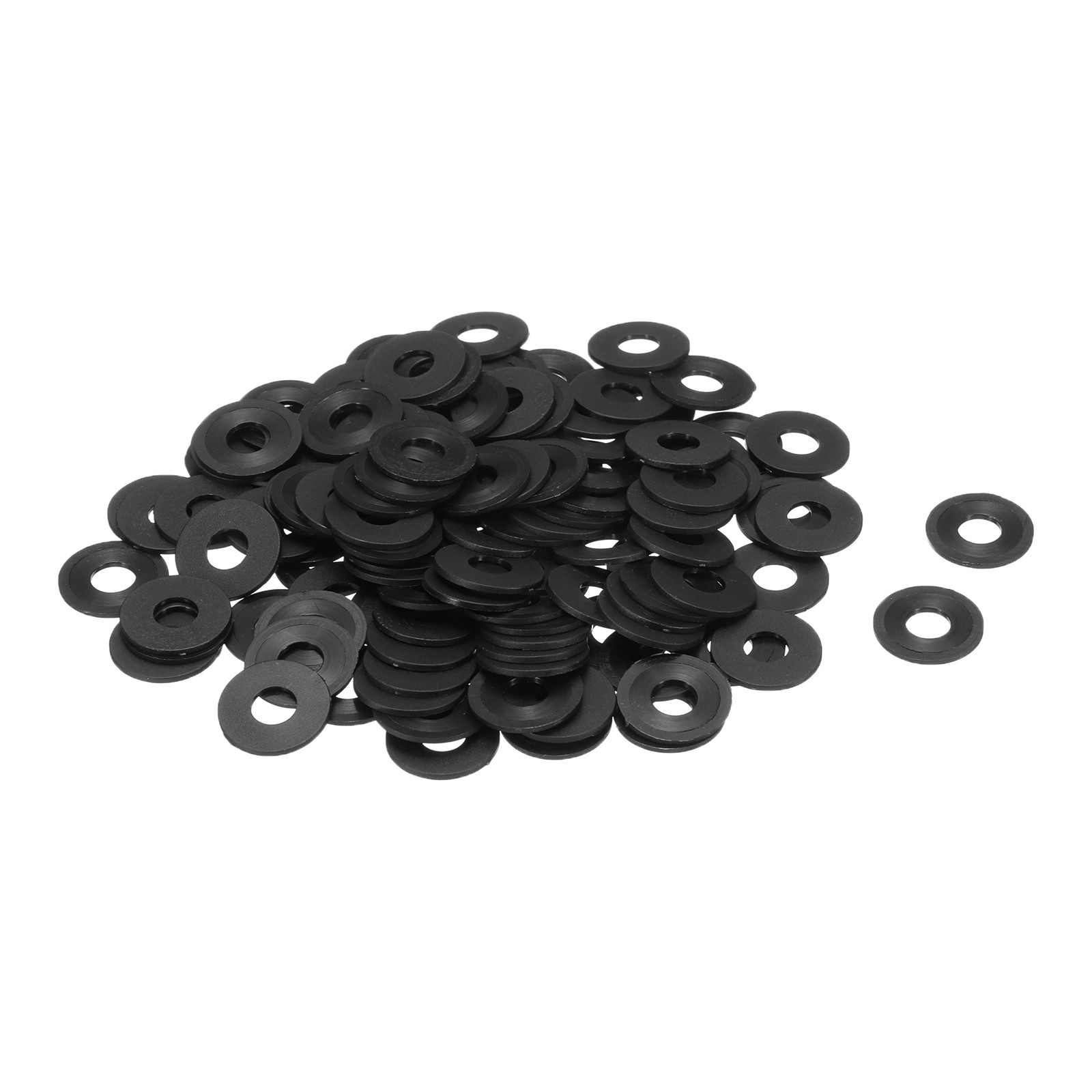 120Pcs M6 Nylon Flat Washers 6mm ID 16mm OD 1mm Thick Black gallery