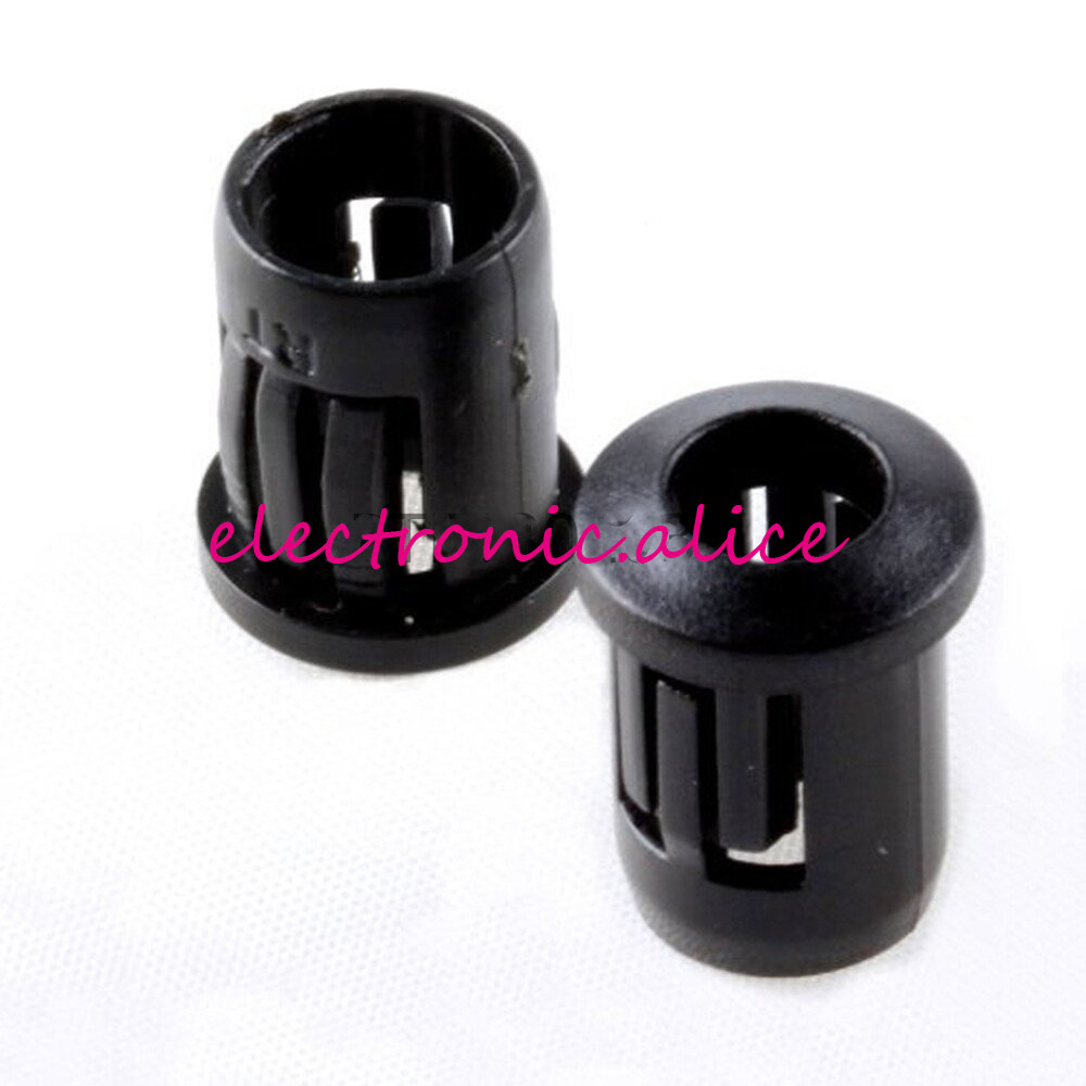 3mm 5mm 8mm 10mm Black Plastic LED Clip Holder Case Cup Bezels Mounting Cases gallery