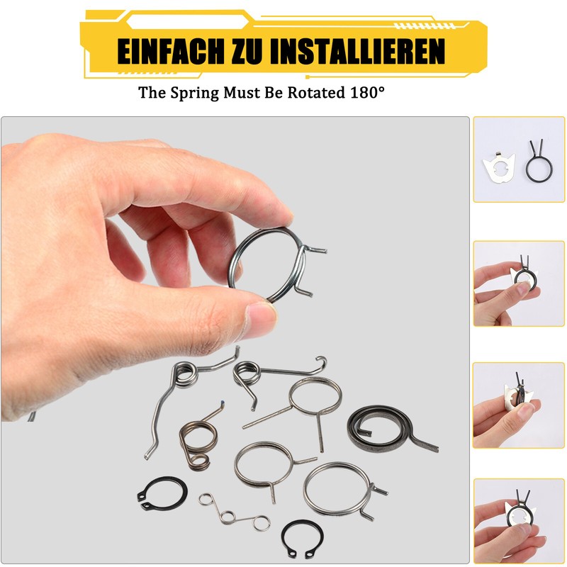 Door Lock Spring Accessories Door Handle Torsion Spring Lock Core Replacement gallery