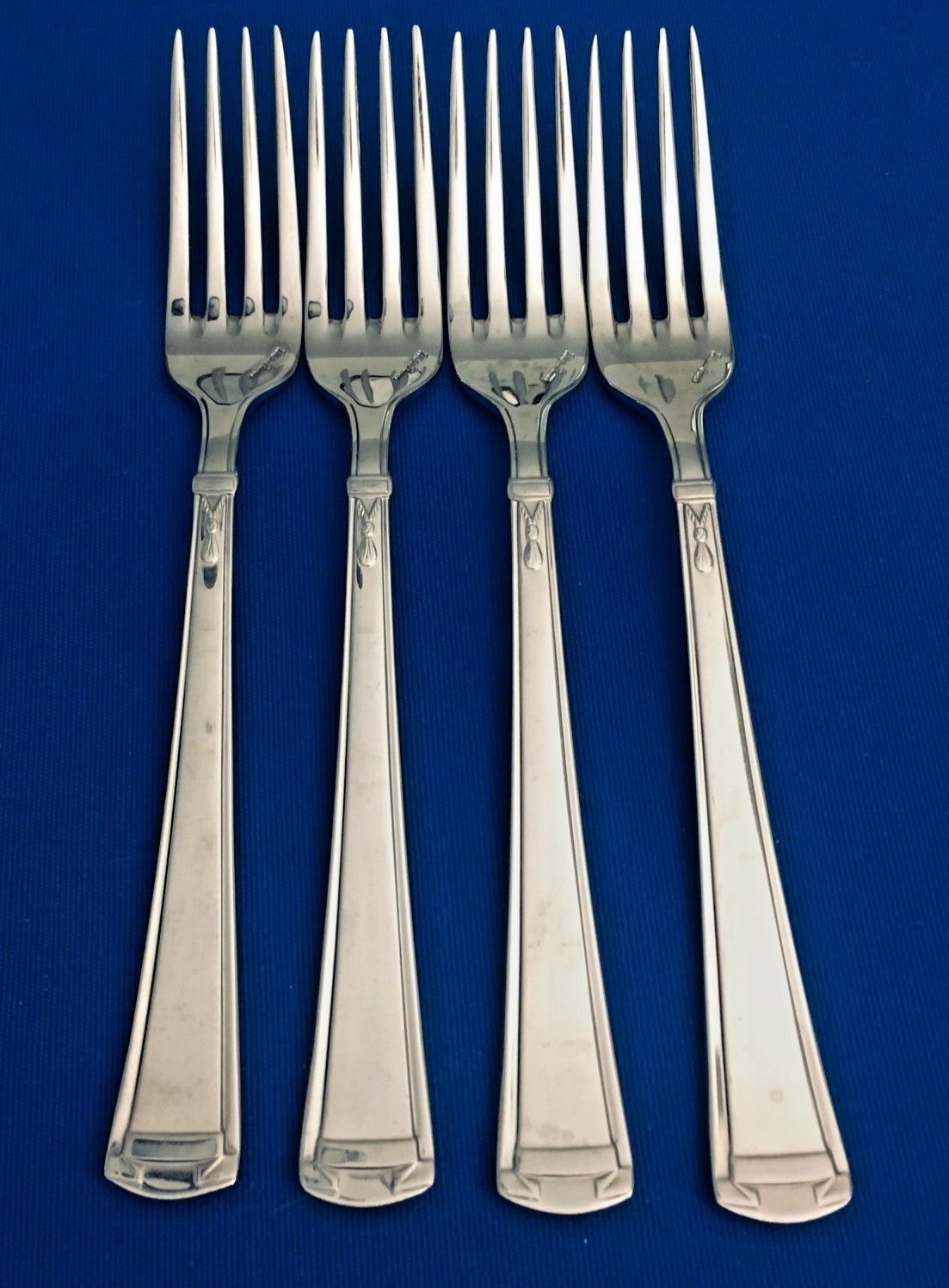 4 Dinner Forks Villeroy & Boch Paloma Picasso Agrigento Stainless Flatware gallery