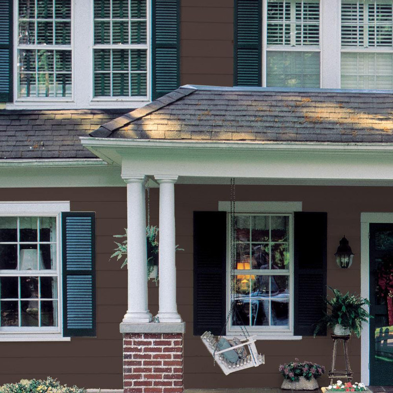 1 & 5 gal. #PFC-25 Dark Walnut Solid Color House and Fence Exterior Wood Stain gallery