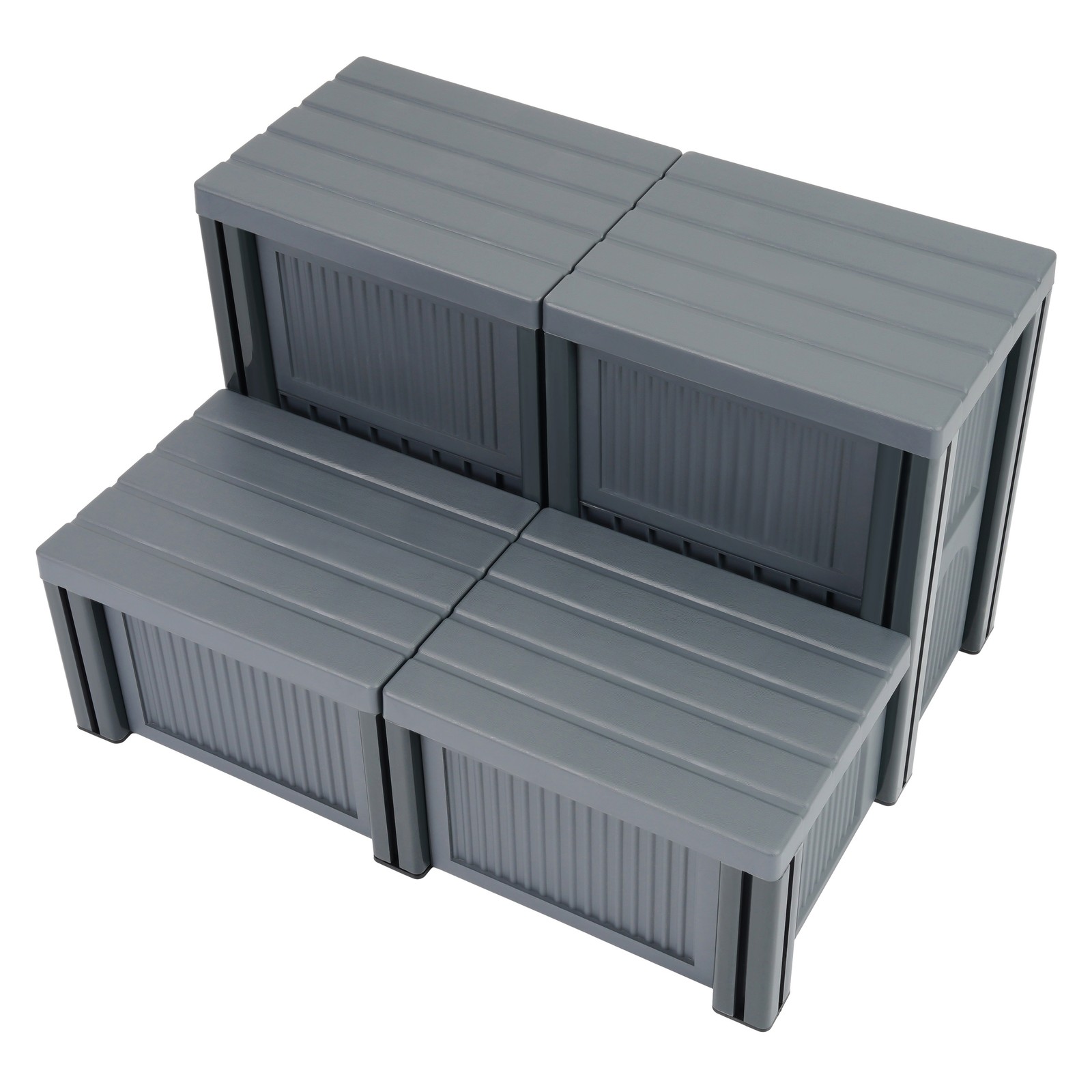 Spa Hot Tub Steps With Storage 500lbs Load Capacity Slip-Resistant Surface gallery