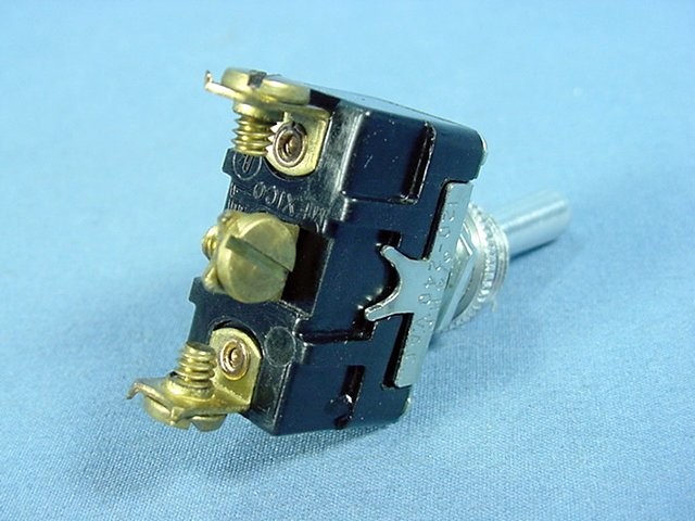 Leviton 5734 SPDT Maintained Bat Toggle Switch ON-OFF-ON 15A-125V 10A-250V Bulk gallery