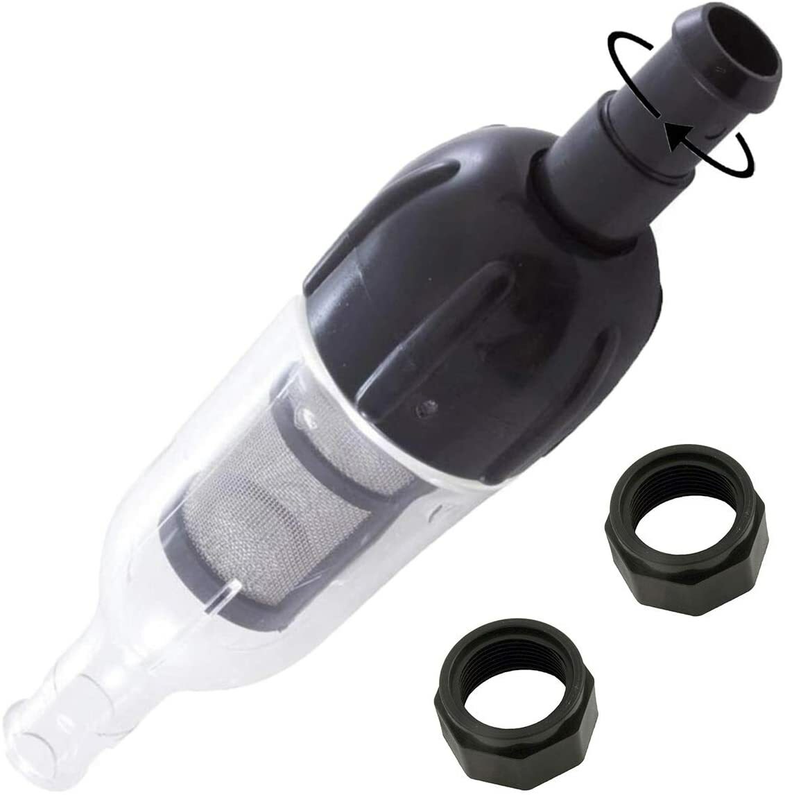 Black in-Line Filter 48-085 w/ 2 Nut For Polaris 3900, F5B, TR35P Pool Cleaner gallery