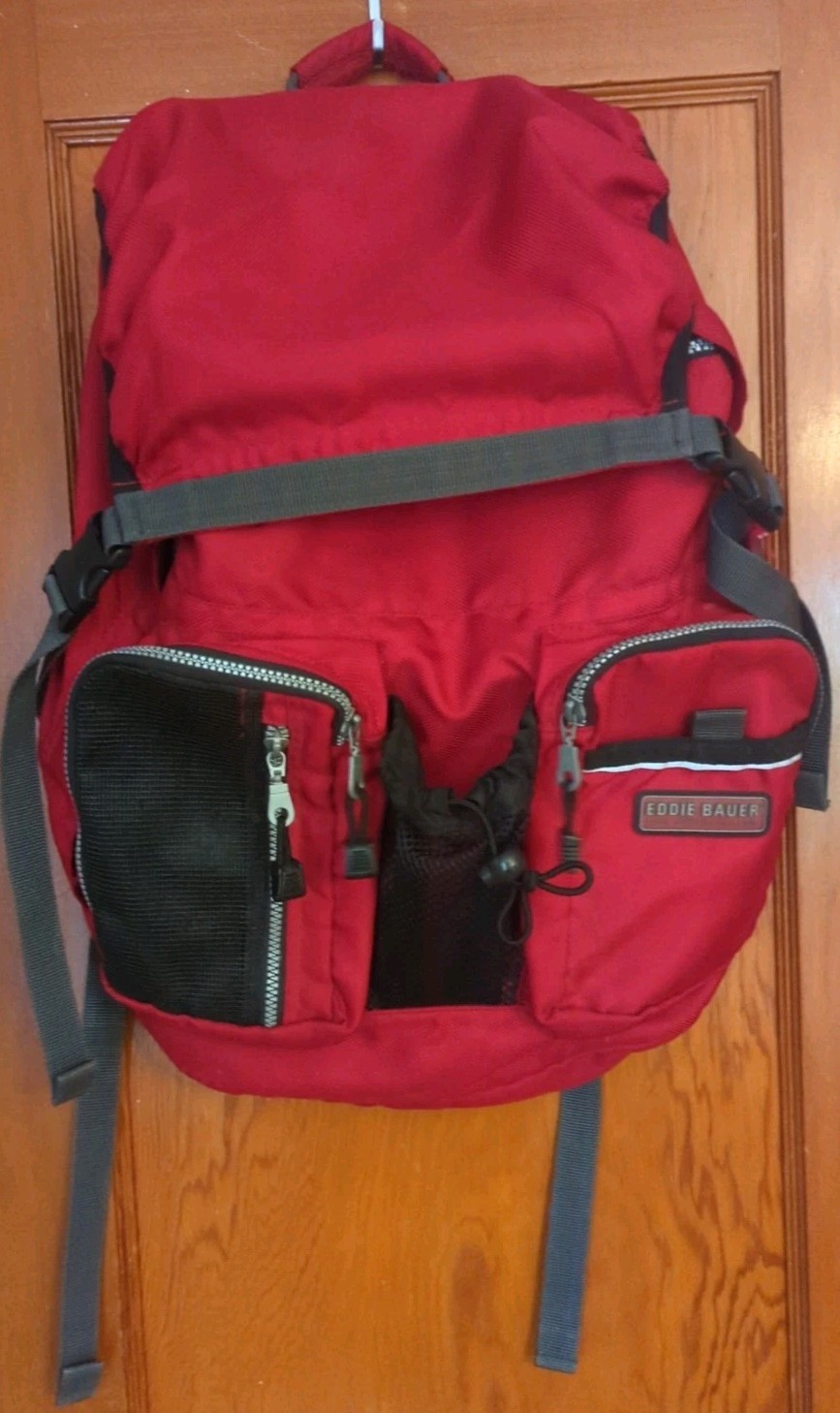 Eddie Bauer EBTEK Backpack EB1920 Red & Black Outdoors Large 
